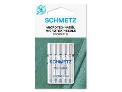 Schmetz - 5 Nähmaschinennadeln, Microtex-Nadel 130/705 H-M - NM 60/8-80/12