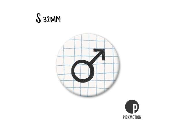 Magnet, Pickmotion - 32 mm - Male Symbol