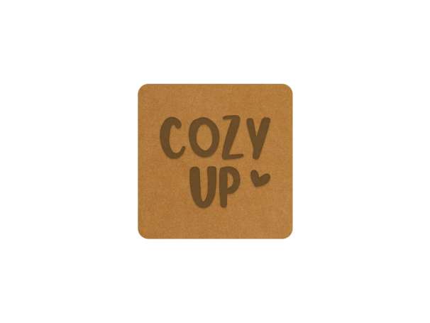 SnaPpap Label - Quadrat - Cozy Up, Herz