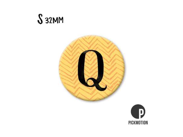 Magnet, Pickmotion - 32 mm - Buchstabe, Q